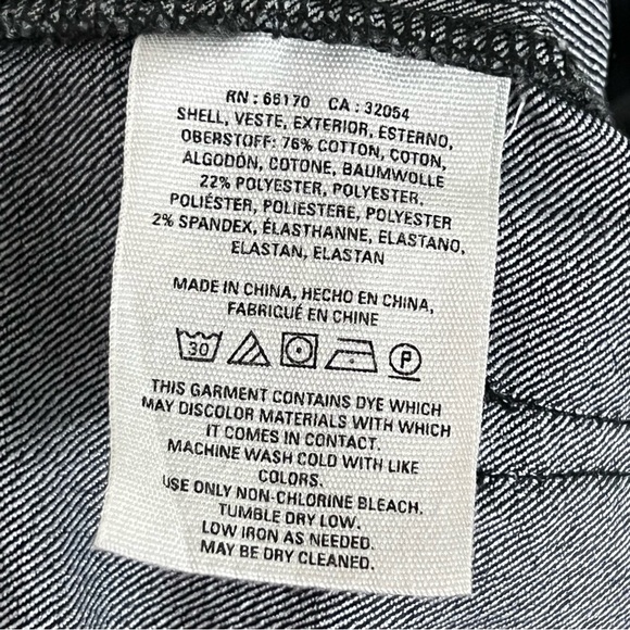 Anthropologie Pilcro Polka Dot Faded Black Wide Leg High Rise Crop Jeans Size 26 - Picture 11 of 14